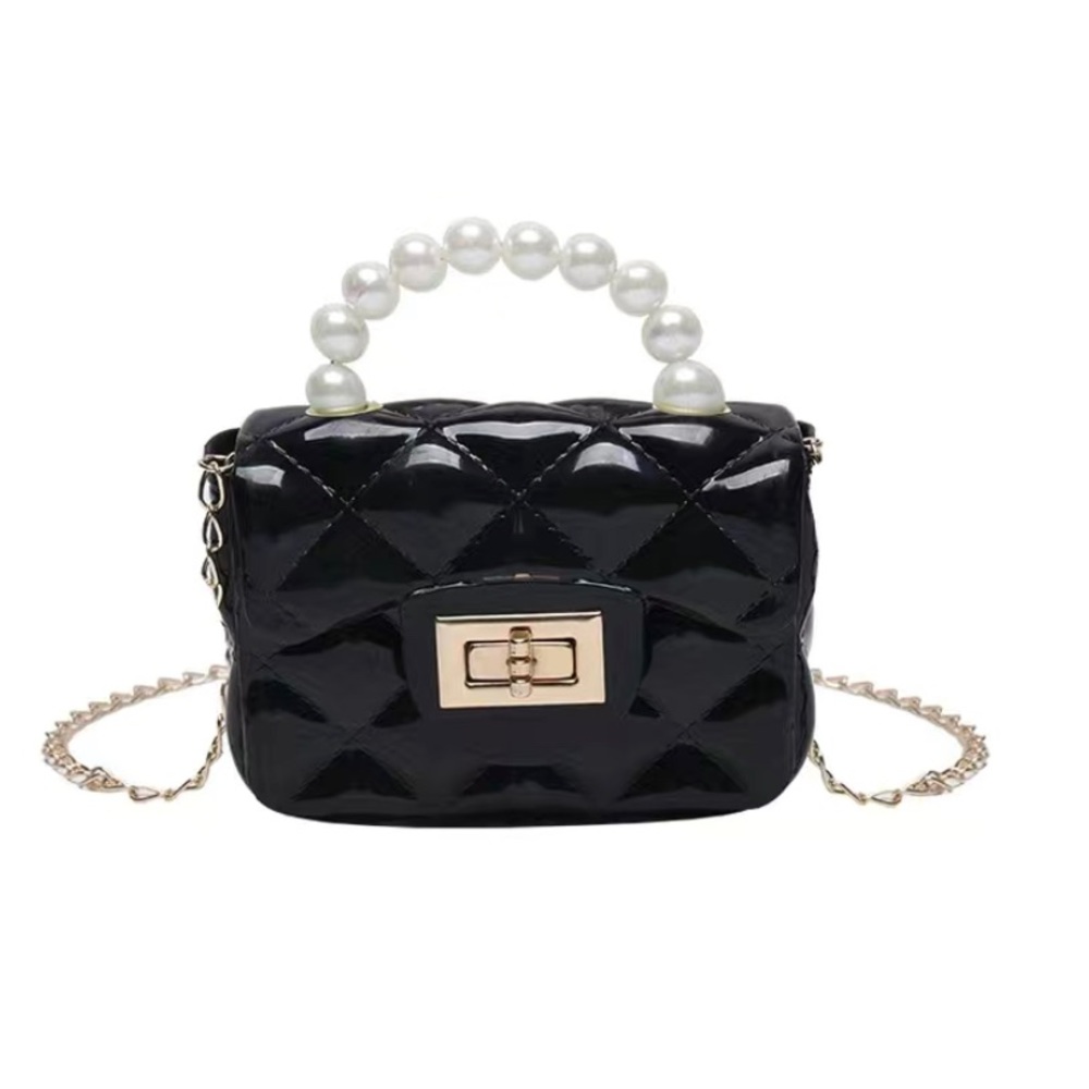 Black jelly purse